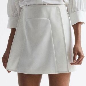 Reiss Cream Mini Skirt